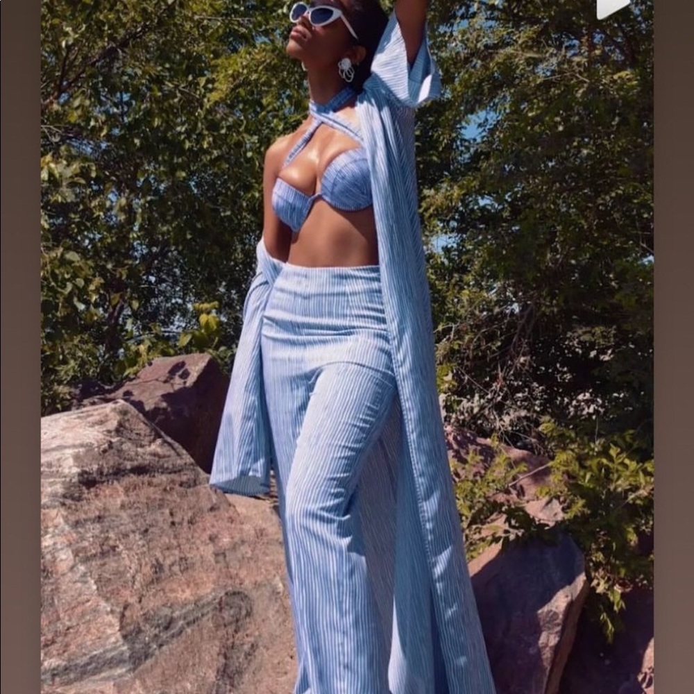Andrea Iyamah beach/lounge wear robe & pants